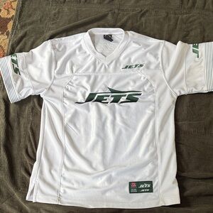 NFL Jets White and Green Long Sleeve Tee